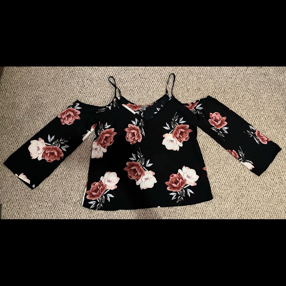 Floral off shoulder top